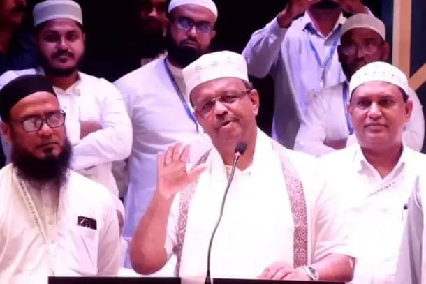 Firhad Hakim, right, at the religious event last week.